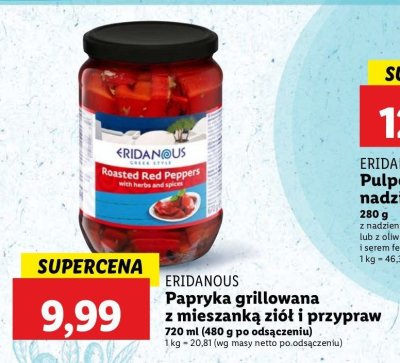 Papryka grillowana z mieszanką ziół i przypraw Eridanous promocja