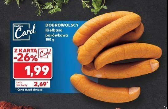 Kiełbasa parówkowa Dobrowolscy promocja