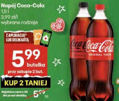 Cola promocja w Delikatesy Centrum
