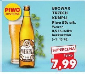 Piwo Trzech kumpli weizen promocja w Kaufland