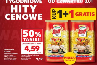 Makaron jajeczny różne rodzaje promocja w Kaufland