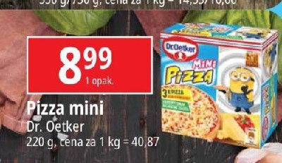 Mini pizza z serem i szynką Dr. oetker minipizza promocja