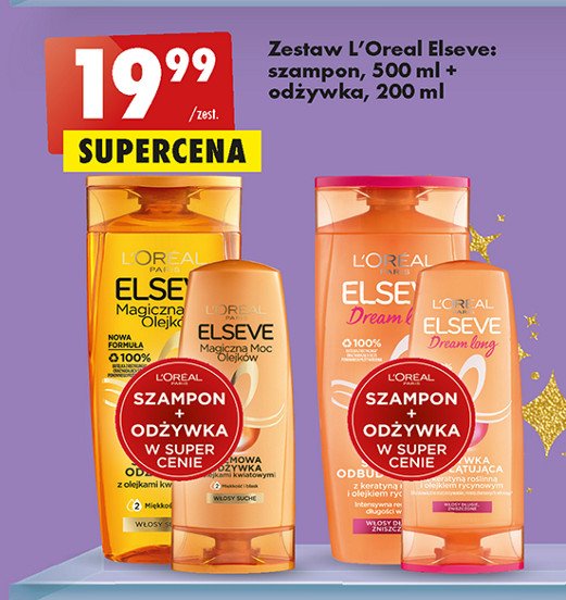 Zestaw: szampon 500 ml + odżywka 200 ml L'oreal elseve dream long promocja