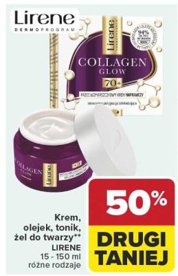 Krem Lirene Collagen Glow 70+ promocja w Carrefour