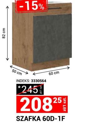 Szafka kuchenna 60D-1F promocja w Merkury Market