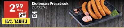 Kiełbasa promocja w Delikatesy Centrum