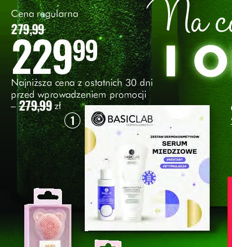 Zestaw w pudełku emulsja myjąca 100 ml + serym 30 ml Basiclab zestaw promocja