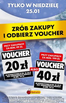Najtańsza niedziela, strona 1 promocja w Biedronka