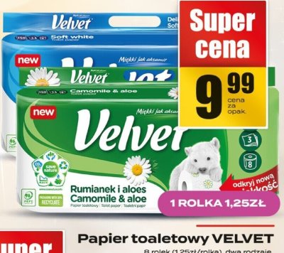 Papier toaletowy Velvet promocja w Supeco