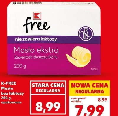 Masło ekstra bez laktozy K-Free promocja w Kaufland