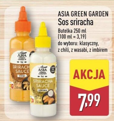 Sos sriracha z imbirem Asia Green Garden promocja w Aldi