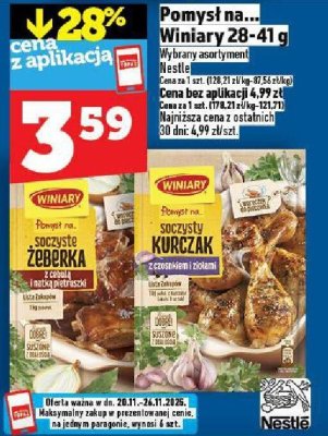 Pomysł na... Winiary 21-41 g Nestle soczyste żeberka/kurczak promocja w TOPAZ