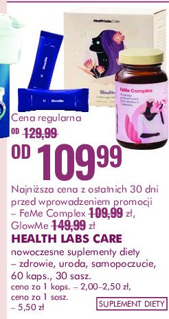 Zestaw prezentowy newme & glowme Health labs promocja