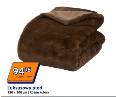 Luksusowy pled 150x200 cm promocja w Action