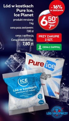 Lód w kostkach Pure Ice, Ice Planet produkt mrożony promocja w Żabka
