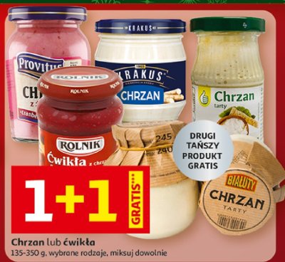 Chrzan lub ćwikła, wybrane rodzaje promocja w Auchan