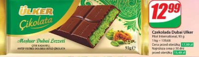 Czekolada dubajska z pistacjami ULKER OLALA promocja