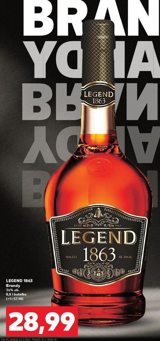 Brandy Legend 1863 promocja w Stokrotka