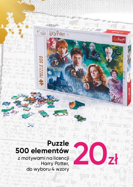 Puzzle 500 elementów harry potter Trefl promocja