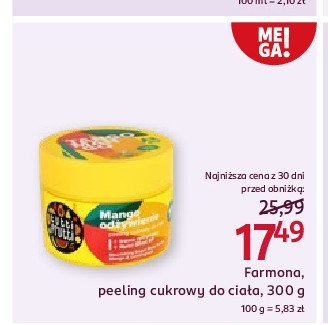 Peeling do ciała mango odżywienie Farmona tutti frutti promocja