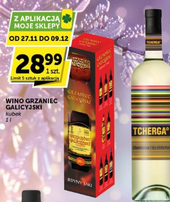 Wino Tcherga wybrane rodzaje promocja w Groszek