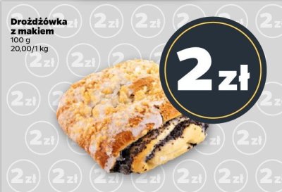 Drożdżówka z makiem promocja w Netto