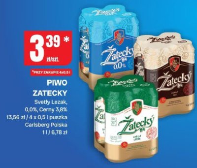 Piwo Żatecky Svetly Lezak, 0,0%, Cerny promocja w Chorten