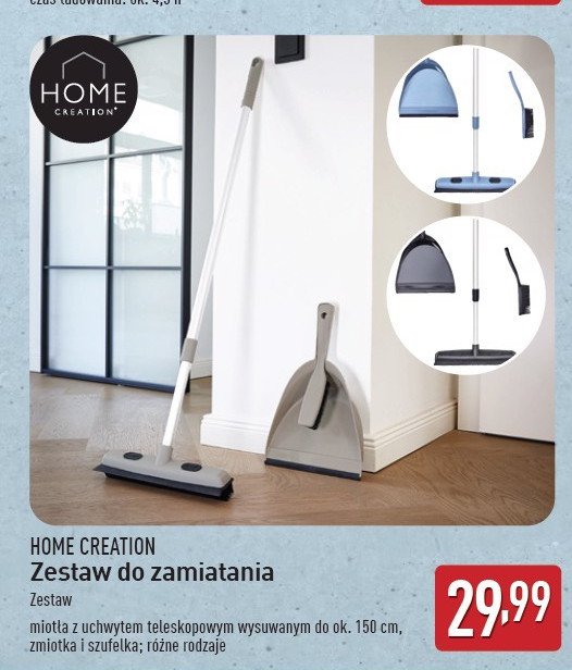 Zestaw do zamiatania Home creation promocja w Aldi