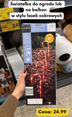 Świątełka do ogrodu / na balkon w stylu lasek cukrowych LED  promocja w Kaufland