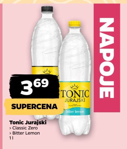 Napój bitter lemon Jurajska tonic promocja w Netto