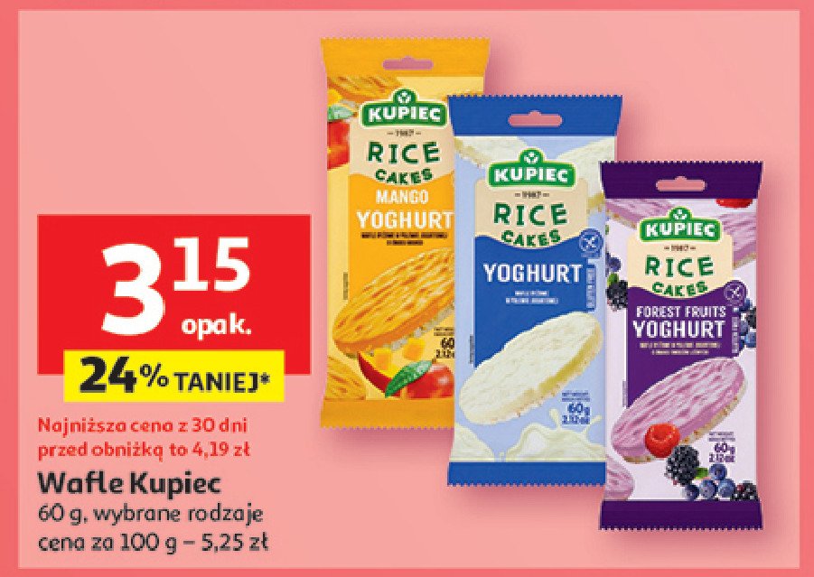 Wafle ry偶owe owoce le艣ne Kupiec promocja