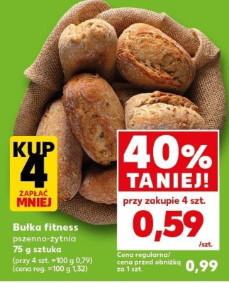 Bułka fitness pszenno-żytnia promocja w Kaufland