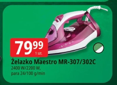Żelazko Maestro MR-307/302C promocja w Leclerc