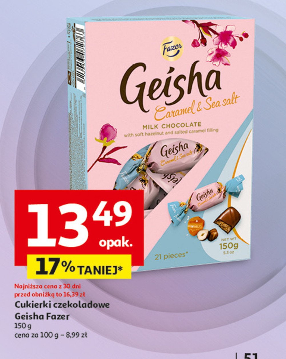 Cukierki FAZER GEISHA promocja w Auchan