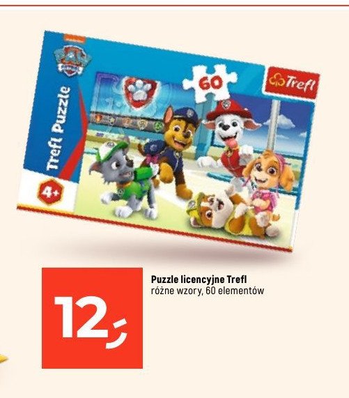 Puzzle psi patrol Trefl promocja w Dealz