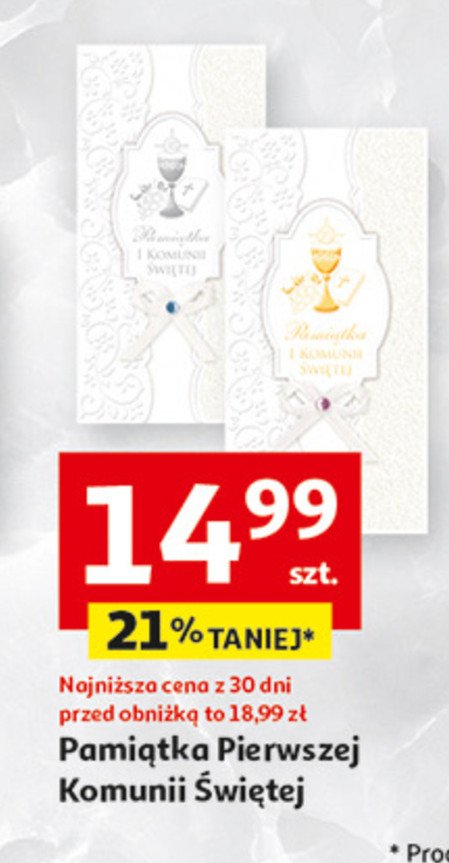 Pamiątka pierwszej komunii świętej promocja