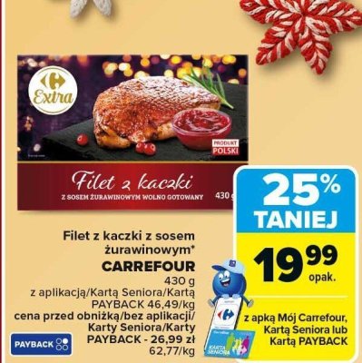 Filet z kaczki z sosem żurawinowym CARREFOUR promocja w Carrefour