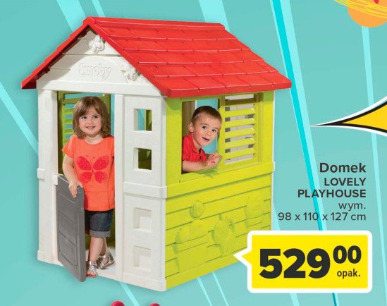 Domek lovely playhouse 98 x 110 x 127 cm Smoby promocja