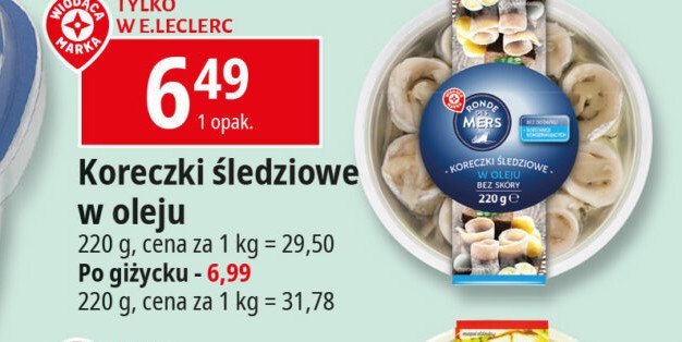 Koreczki śledziowe w oleju Wiodąca marka ronde des mers promocja