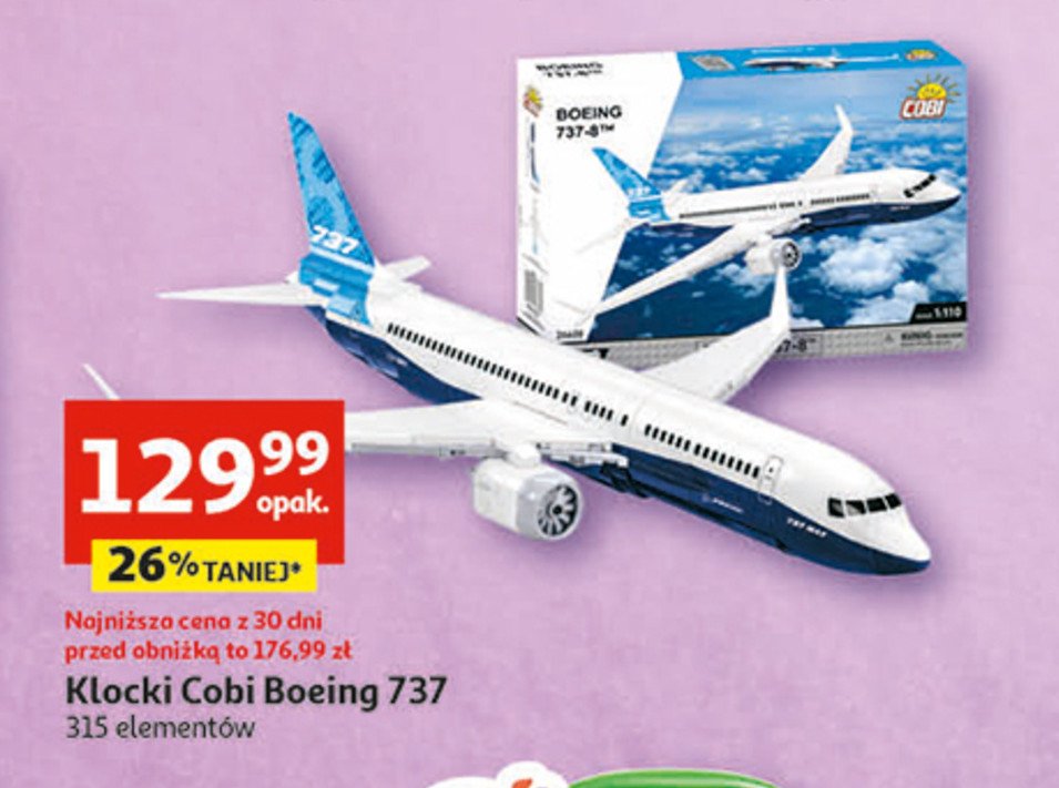 Klocki boeing 737 320 el Cobi promocja