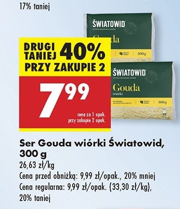 Ser gouda wióry Światowid promocja w Biedronka