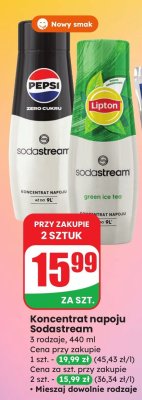 Koncentrat napoju Sodastream Lipton Green Ice Tea promocja w Dino
