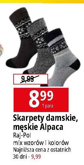 Skarpetki alpaca Raj-pol promocja