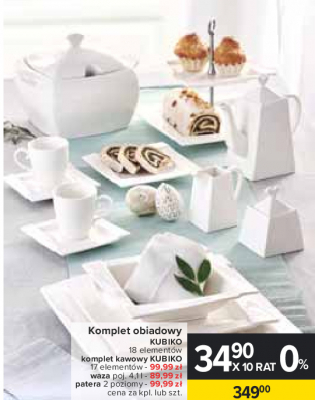 Komplet obiadowy 18 cz臋艣ci kubiko promocja