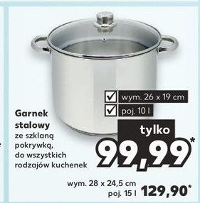 Garnek ze stali nierdzewnej poj. 15 l promocja