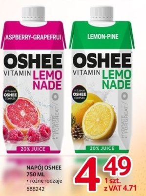 Napój Oshee 750ML różne rodzaje promocja w Selgros