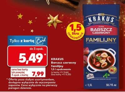 Zupa barszcz czerwony familijny promocja w Kaufland
