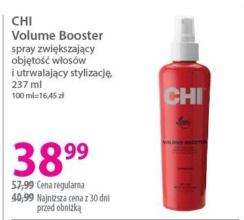 Spray do modelowania fryzury Chi volume booster promocja w Hebe