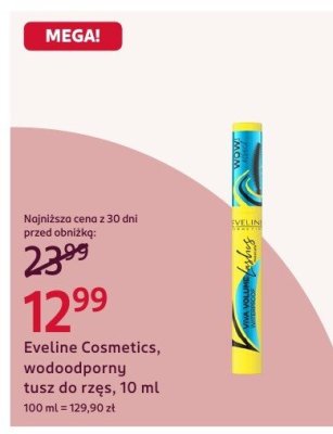 Wodoodporny tusz do rzęs, 10 ml promocja w Rossmann