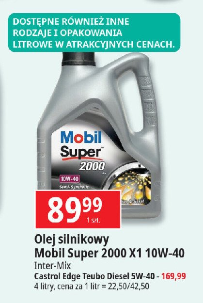 Olej 10w40 x1 diesel 10w-40 Mobil super 2000 promocja